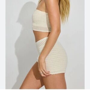 Garage Cream crochet knit set